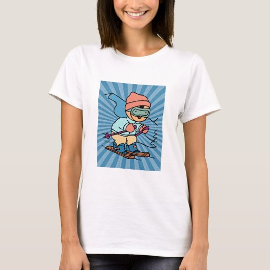 Skiing | skiverliefing | skiën grappig | ski T-shirt (Voorkant)