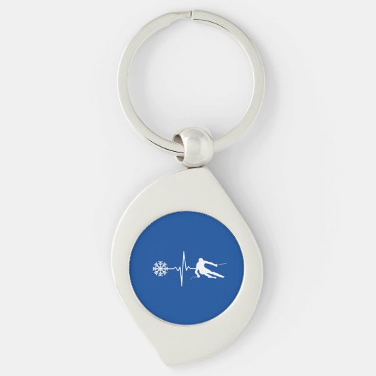Skiing Sleutelhanger (Voorkant)