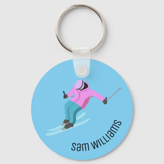 Skiing Sleutelhanger (Voorkant)