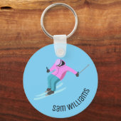Skiing Sleutelhanger (Voorkant)
