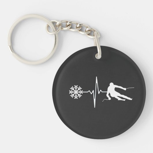 Skiing Sleutelhanger (Voorkant)