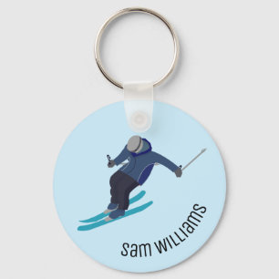 Skiing Sleutelhanger