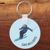 Skiing Sleutelhanger (Voorkant)