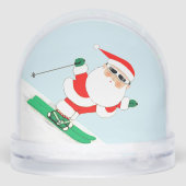 Skiing Sneeuwskier Holiday Gift Sneeuwbol (Achterkant)