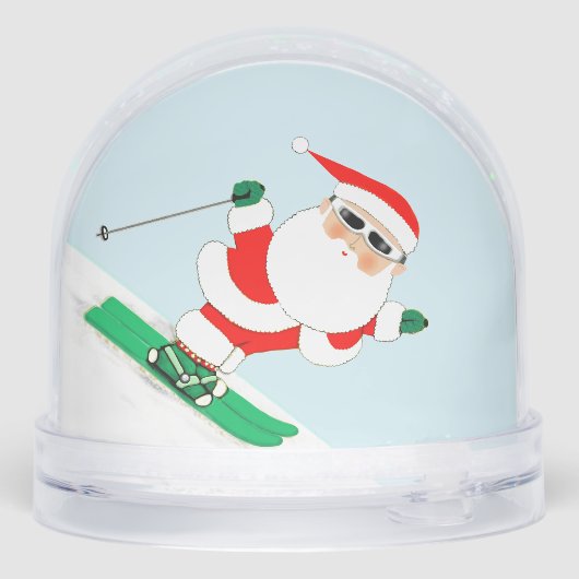 Skiing Sneeuwskier Holiday Gift Sneeuwbol (Achterkant)