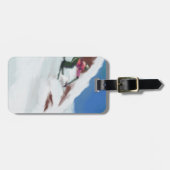 Skiing Snow Mountain Art Bagagelabel (Voorkant horizontaal)
