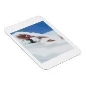 Skiing Snow Mountain Art Magneet (Rechterzijde)