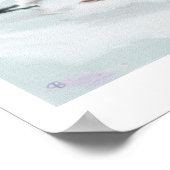 Skiing Snow Mountain Art Poster (Hoek)