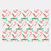 Skiing Snow Skier Holiday Gift Inpakpapier Vel (Voorkant 3)
