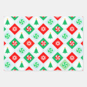 Skiing Snow Skier Holiday Gift Inpakpapier Vel (Voorkant 2)