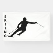 Skiing Spandoek (Horizontaal)