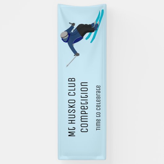 Skiing Spandoek (Verticaal)