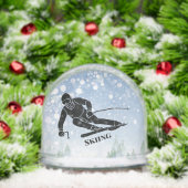 Skiing Sport Design Snow Globe Sneeuwbol (Kerstmis)