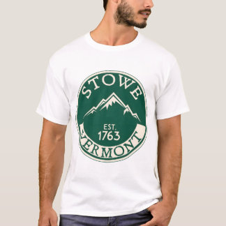 SKIING STOWE VERMONT SKI MOUNTAINS SNOWBOARD � Spi T-shirt