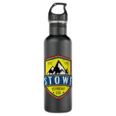 Skiing Stowe Vermont Skiing Lover Waterfles (Voorkant)