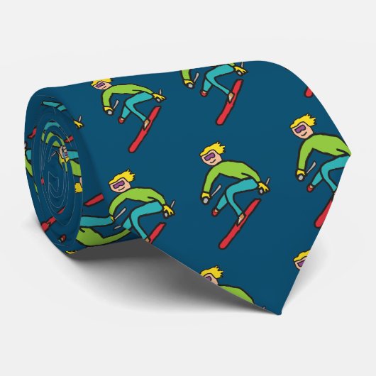 Skiing Stropdas (Opgerold)