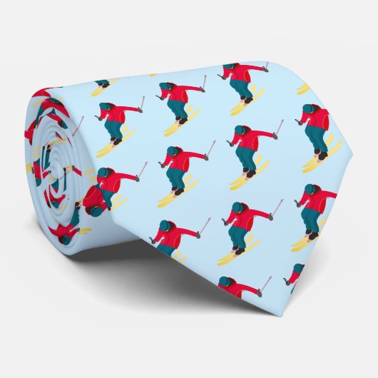 Skiing Stropdas (Opgerold)