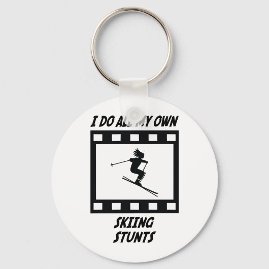 Skiing Stunts Sleutelhanger (Voorkant)