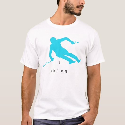 Skiing T Shirt (Voorkant)