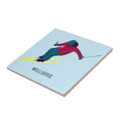 Skiing Tegeltje (Zijkant)