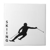 Skiing Tegeltje (Voorkant)