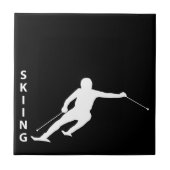 Skiing Tegeltje (Voorkant)
