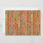 Skiing Themed Vintage Skis Photo Feestdagenkaart (Achterkant)