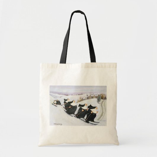 Skiing Tote Bag (Voorkant)