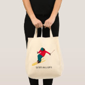 Skiing Tote Bag (Voorkant (product))