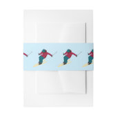 Skiing Uitnodigingen Wikkel (Voorkant Voorbeeld)