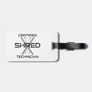 Skiing van gecertificeerde technici bagagelabel