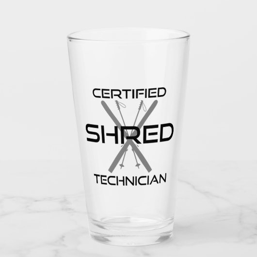 Skiing van gecertificeerde technici glas (Voorkant)