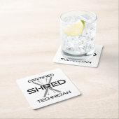 Skiing van gecertificeerde technici kartonnen onderzetters (Insitu)