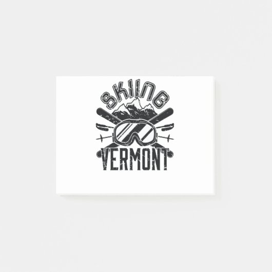 Skiing Vermont Ski Skier Killington Post-it® Notes (Voorkant)