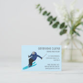 Skiing Visitekaartje (Staand voorkant)