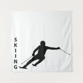 Skiing Wandkleed (Voorkant)