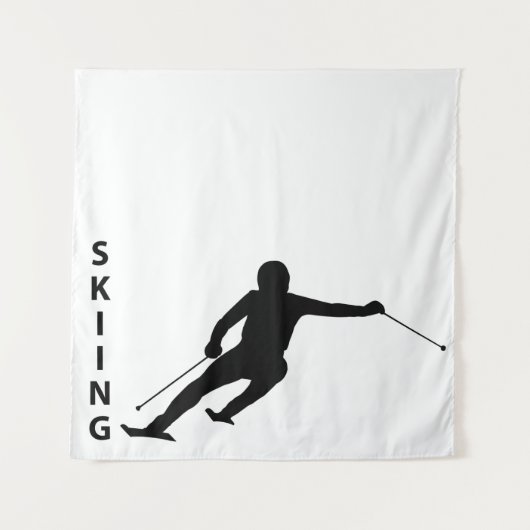 Skiing Wandkleed (Voorkant)
