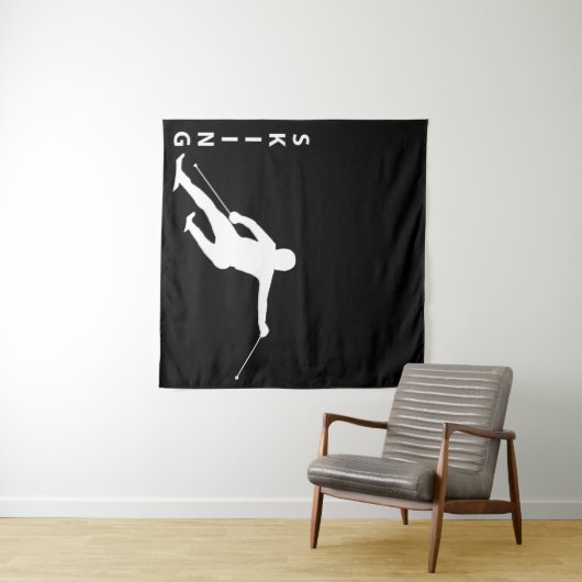 Skiing Wandkleed (In Situ (horizontaal))