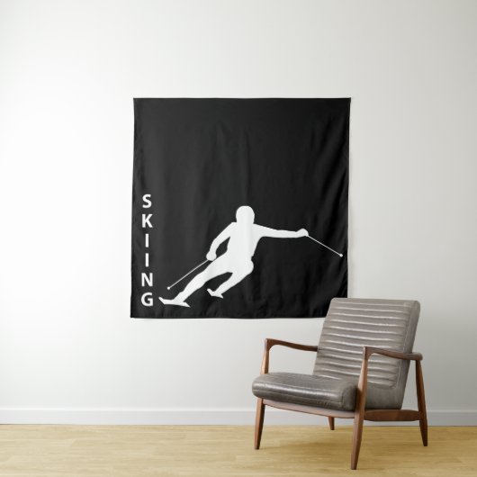 Skiing Wandkleed (In situ)