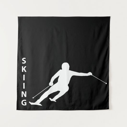 Skiing Wandkleed (Voorkant)