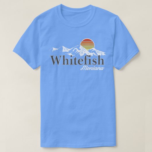 Skiing Whitefish Montana Mountain Lover T-shirt (Design voorkant)