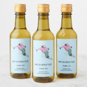 Skiing Wijn Etiket (Flessen)