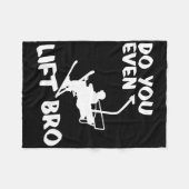 Skiing Winter Sports Gift - Skier Ski Do You Even  Fleece Deken (Voorkant (Horizontaal))