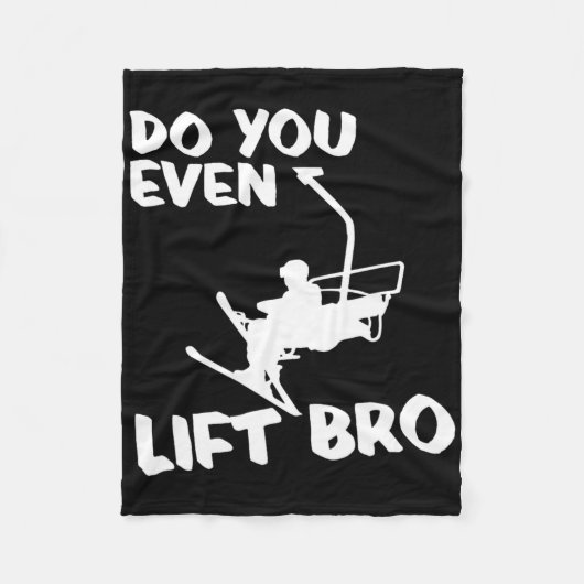 Skiing Winter Sports Gift - Skier Ski Do You Even  Fleece Deken (Voorkant)