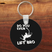 Skiing Winter Sports Gift - Skier Ski Do You Even  Sleutelhanger (Voorkant)