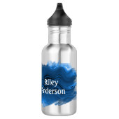 Skiing with Skier Silhouette personalize Waterfles (Rechts)