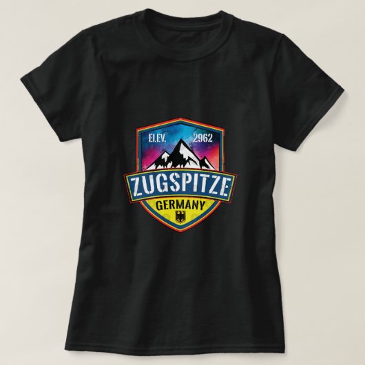 Skiing Zugspitze Germany Ski Skiing Lover T-shirt (Design voorkant)