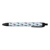 Skiing Zwarte Inkt Pen (Bodem)