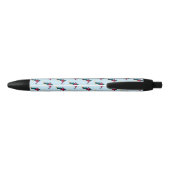 Skiing Zwarte Inkt Pen (Achterkant)