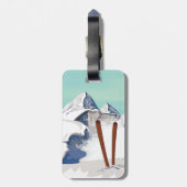 Skiingbergen Bagagelabel (Achterkant verticaal)